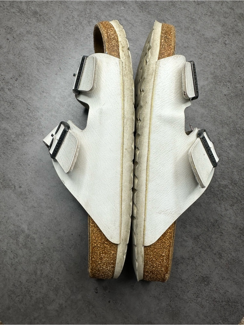 Birkenstock Arizona White Birko-Flor Double Strap Sandals EU 42 US 11 - Picture 6 of 6